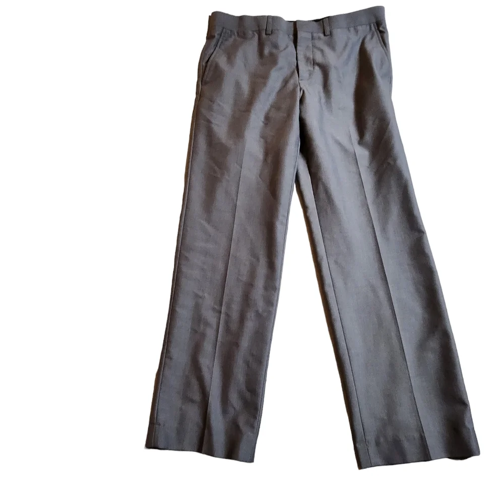 J. Ferrar Men's Gray Slim Dress Pants 34x30 E34